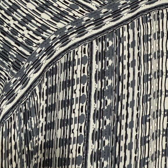 Vince Aztec Print Silk Top - Picture 7 of 8